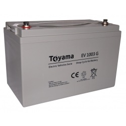 Akumulator żelowy Toyama EV1003G do pojazdów elektrycznych pojemność jak 135 Ah!