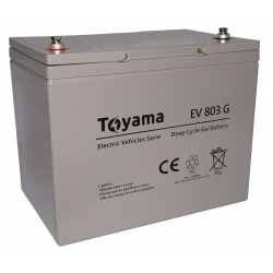 Akumulator żelowy Toyama EV803G do pojazdów elektrycznych pojemność jak 100 Ah!